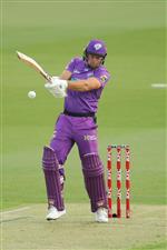 LAUNCESTON, AUSTRALIA - DECEMBER 15: Colin Ingram of the Hurricanes bats during the Big Bash League match between Hobart Hurricanes and Adelaide Strikers at University of Tasmania Stadium, on December 15, 2020, in Launceston, Australia. (Photo by Matt King/Getty Images)