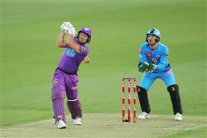 LAUNCESTON, AUSTRALIA - DECEMBER 15: Colin Ingram of the Hurricanes bats during the Big Bash League match between Hobart Hurricanes and Adelaide Strikers at University of Tasmania Stadium, on December 15, 2020, in Launceston, Australia. (Photo by Matt King/Getty Images)