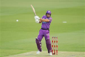 LAUNCESTON, AUSTRALIA - DECEMBER 15: Colin Ingram of the Hurricanes bats during the Big Bash League match between Hobart Hurricanes and Adelaide Strikers at University of Tasmania Stadium, on December 15, 2020, in Launceston, Australia. (Photo by Matt King/Getty Images)