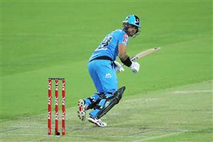 LAUNCESTON, AUSTRALIA - DECEMBER 15: Jake Weatherald of the Strikers bats during the Big Bash League match between Hobart Hurricanes and Adelaide Strikers at University of Tasmania Stadium, on December 15, 2020, in Launceston, Australia. (Photo by Matt King/Getty Images)
