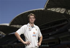 ADELAIDE, AUSTRALIA - DECEMBER 15: Cameron Green of Australia poses before an Australian Nets Session at Adelaide Oval on December 15, 2020 in Adelaide, Australia. (Photo by Ryan Pierse/Getty Images)