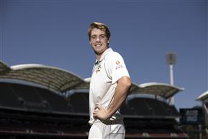 ADELAIDE, AUSTRALIA - DECEMBER 15: Cameron Green of Australia poses before an Australian Nets Session at Adelaide Oval on December 15, 2020 in Adelaide, Australia. (Photo by Ryan Pierse/Getty Images)