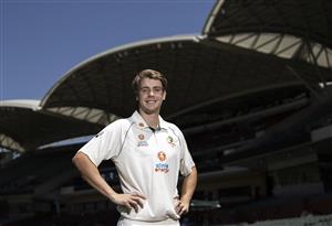 ADELAIDE, AUSTRALIA - DECEMBER 15: Cameron Green of Australia poses before an Australian Nets Session at Adelaide Oval on December 15, 2020 in Adelaide, Australia. (Photo by Ryan Pierse/Getty Images)