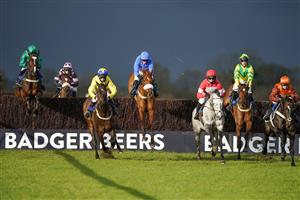 WINCANTON, ENGLAND - DECEMBER 15: Daryl Jacob riding Messire des Obeaux (L) on their way to winning The Like Racing TV On Facebook Novices' Limited Handicap Chase at Wincanton Racecourse on December 15, 2020 in Wincanton, England. Owners and a limited number of the public are allowed to attend the meeting due to the Coronavirus pandemic. (Photo by Alan Crowhurst/Getty Images)