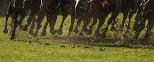 WINCANTON, ENGLAND - DECEMBER 15: A general view as runner take the bend during The Every Race Live On Racing TV Maiden Hurdle at Wincanton Racecourse on December 15, 2020 in Wincanton, England. Owners and a limited number of the public are allowed to attend the meeting due to the Coronavirus pandemic. (Photo by Alan Crowhurst/Getty Images)