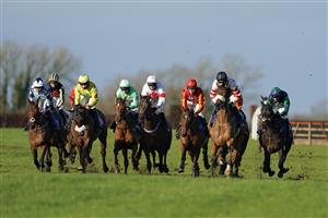 WINCANTON, ENGLAND - DECEMBER 15: Harry Cobden riding Brewers Project (R, black cap) on their way to winning The Every Race Live On Racing TV Maiden Hurdle at Wincanton Racecourse on December 15, 2020 in Wincanton, England. Owners and a limited number of the public are allowed to attend the meeting due to the Coronavirus pandemic. (Photo by Alan Crowhurst/Getty Images)