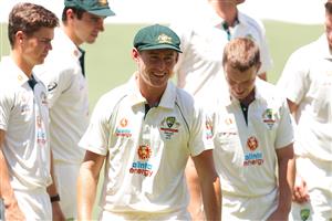 ADELAIDE, AUSTRALIA - DECEMBER 15: Marnus Labuschagne of Australia looks on during an Australian nets session at Adelaide Oval on December 15, 2020 in Adelaide, Australia. (Photo by Daniel Kalisz/Getty Images)