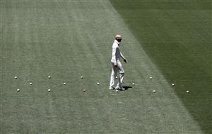 ADELAIDE, AUSTRALIA - DECEMBER 15: Nathan Lyon of Australia looks on during an Australian Nets Session at Adelaide Oval on December 15, 2020 in Adelaide, Australia. (Photo by Ryan Pierse/Getty Images)
