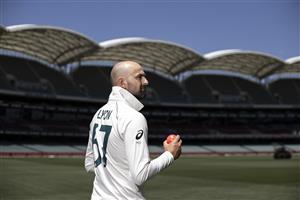ADELAIDE, AUSTRALIA - DECEMBER 15: Nathan Lyon of Australia poses before an Australian Nets Session at Adelaide Oval on December 15, 2020 in Adelaide, Australia. (Photo by Ryan Pierse/Getty Images)