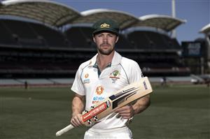 ADELAIDE, AUSTRALIA - DECEMBER 15: Travis Head of Australia poses before an Australian Nets Session at Adelaide Oval on December 15, 2020 in Adelaide, Australia. (Photo by Ryan Pierse/Getty Images)