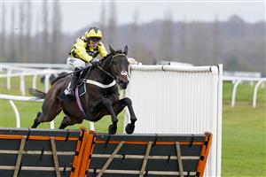 NEWBURY, ENGLAND - DECEMBER 16: Nico de Boinville riding Lecale's Article clear the last to win The BoscaSports The Retail Bookmakers Choice Maiden Hurdle at Newbury Racecourse on December 16, 2020 in Newbury, England. Owners and a limited number of the public are allowed to attend the meeting due to the Coronavirus pandemic. (Photo by Alan Crowhurst/Getty Images)