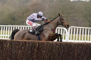 NEWBURY, ENGLAND - DECEMBER 16: Richard Johnson riding St Barts clear the last to win The BoscaSports Retail Tote Displays Worldwide Novices' Limited Handicap Chase at Newbury Racecourse on December 16, 2020 in Newbury, England. Owners and a limited number of the public are allowed to attend the meeting due to the Coronavirus pandemic. (Photo by Alan Crowhurst/Getty Images)