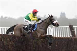 NEWBURY, ENGLAND - DECEMBER 16: Robbie Power riding Magic Of Light clear the last to win ThePertemps Network Mares' Chase at Newbury Racecourse on December 16, 2020 in Newbury, England. Owners and a limited number of the public are allowed to attend the meeting due to the Coronavirus pandemic. (Photo by Alan Crowhurst/Getty Images)