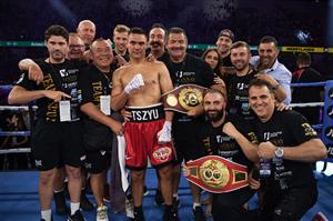SYDNEY, AUSTRALIA - DECEMBER 16: Tim Tszyu poses for a photo after victory over Bowyn Morgan during the light-middleweight World Title elimination bout between Tim Tszyu and Bowyn Morgan at Bankwest Stadium on December 16, 2020 in Sydney, Australia. (Photo by Brett Hemmings/Getty Images)