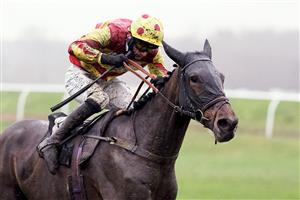 NEWBURY, ENGLAND - DECEMBER 16: Tom O'Brien riding French Paradoxe clear the last to win The Every Race Live On Racing TV EBF Stallions 'National Hunt' Novices' Hurdle at Newbury Racecourse on December 16, 2020 in Newbury, England. Owners and a limited number of the public are allowed to attend the meeting due to the Coronavirus pandemic. (Photo by Alan Crowhurst/Getty Images)