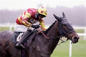 NEWBURY, ENGLAND - DECEMBER 16: Tom O'Brien riding French Paradoxe clear the last to win The Every Race Live On Racing TV EBF Stallions 'National Hunt' Novices' Hurdle at Newbury Racecourse on December 16, 2020 in Newbury, England. Owners and a limited number of the public are allowed to attend the meeting due to the Coronavirus pandemic. (Photo by Alan Crowhurst/Getty Images)