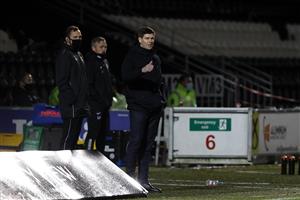 PAISLEY, SCOTLAND - DECEMBER 16: Steven Gerrard, Manager of Rangers reacts during the Betfred Cup Quarter-Final match between St Mirren and Rangers at The Simple Digital Arena on December 16, 2020 in Paisley, Scotland. The match will be played without fans, behind closed doors as a Covid-19 precaution. (Photo by Ian MacNicol/Getty Images)