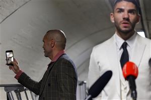 MELBOURNE, AUSTRALIA - DECEMBER 18: Anthony Mundine takes a selfie during the media opportunity at Doherty's City Gym on December 18, 2020 in Melbourne, Australia. (Photo by Jonathan DiMaggio/Getty Images)