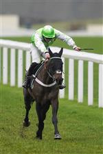 ASCOT, ENGLAND - DECEMBER 18: Joe Anderson riding Emir Sacree clear the last to win The ITV7 100k Jackpot On Boxing Day Conditional Jockeys' Handicap Hurdle at Ascot Racecourse on December 18, 2020 in Ascot, England. Owners are allowed to attend if they have a runner at the meeting otherwise racing remains behind closed doors to the public due to the Coronavirus pandemic. (Photo by Alan Crowhurst/Getty Images)