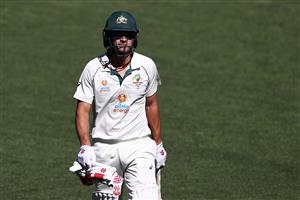 ADELAIDE, AUSTRALIA - DECEMBER 18: Joe Burns of Australia leaves the field after being dismissed by for lbw by Jasprit Bumrah of India during day two of the First Test match between Australia and India at Adelaide Oval on December 18, 2020 in Adelaide, Australia. (Photo by Ryan Pierse/Getty Images)