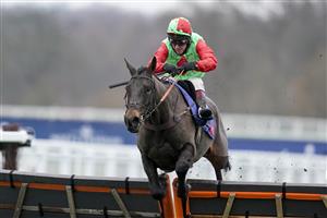 ASCOT, ENGLAND - DECEMBER 18: Richard Johnson riding Everglow clear the last to win The Sky Bet Money Back As Cash Maiden Hurdle at Ascot Racecourse on December 18, 2020 in Ascot, England. Owners are allowed to attend if they have a runner at the meeting otherwise racing remains behind closed doors to the public due to the Coronavirus pandemic. (Photo by Alan Crowhurst/Getty Images)