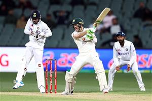 ADELAIDE, AUSTRALIA - DECEMBER 18: Tim Paine of Australia bats during day two of the First Test match between Australia and India at Adelaide Oval on December 18, 2020 in Adelaide, Australia. (Photo by Ryan Pierse/Getty Images)