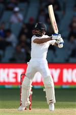 ADELAIDE, AUSTRALIA - DECEMBER 17: Virat Kohli of India plays a shot during day one of the First Test match between Australia and India at Adelaide Oval on December 17, 2020 in Adelaide, Australia. (Photo by Cameron Spencer/Getty Images)
