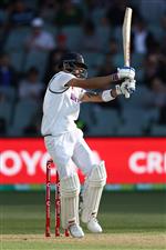 ADELAIDE, AUSTRALIA - DECEMBER 17: Virat Kohli of India plays a shot during day one of the First Test match between Australia and India at Adelaide Oval on December 17, 2020 in Adelaide, Australia. (Photo by Cameron Spencer/Getty Images)