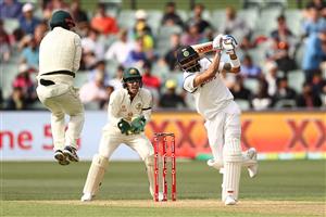 ADELAIDE, AUSTRALIA - DECEMBER 17: Virat Kohli of India plays a shot during day one of the First Test match between Australia and India at Adelaide Oval on December 17, 2020 in Adelaide, Australia. (Photo by Ryan Pierse/Getty Images)
