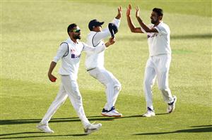 ADELAIDE, AUSTRALIA - DECEMBER 18: Virat Kohli of India celebrates taking the catch to dismiss Cameron Green of Australia off the bowling of Ravi Ashwin of India during day two of the First Test match between Australia and India at Adelaide Oval on December 18, 2020 in Adelaide, Australia. (Photo by Ryan Pierse/Getty Images)