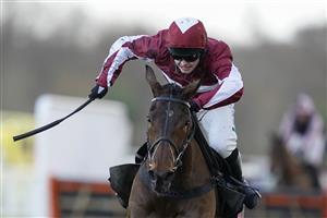 ASCOT, ENGLAND - DECEMBER 19: Jonjo O'Neill Jr riding Morning Spirit clear the last to win The Foundation Developments Novices' Handicap Hurdle at Ascot Racecourse on December 19, 2020 in Ascot, England. Owners are allowed to attend if they have a runner at the meeting otherwise racing remains behind closed doors to the public due to the Coronavirus pandemic. (Photo by Alan Crowhurst/Getty Images)