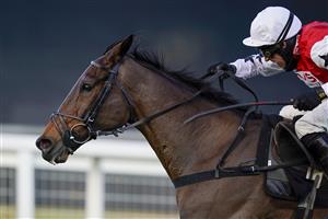 ASCOT, ENGLAND - DECEMBER 19: Harry Skelton riding Bennys King win The 'For The Love Of Racing' Handicap Chase at Ascot Racecourse on December 19, 2020 in Ascot, England. Owners are allowed to attend if they have a runner at the meeting otherwise racing remains behind closed doors to the public due to the Coronavirus pandemic. (Photo by Alan Crowhurst/Getty Images)