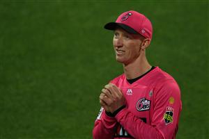 HOBART, AUSTRALIA - DECEMBER 20: Jordan Silk of the Sixers in action during the Big Bash League match between the Sydney Sixers and the Adelaide Strikers at Blundstone Arena, on December 20, 2020, in Hobart, Australia. (Photo by Steve Bell/Getty Images)