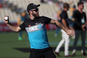 HAMILTON, NEW ZEALAND - DECEMBER 20: Kane Williamson, captain of New Zealand warms up during the game two of the International T20 series between New Zealand and Pakistan at Seddon Park on December 20, 2020 in Hamilton, New Zealand. (Photo by Fiona Goodall/Getty Images)