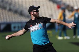 HAMILTON, NEW ZEALAND - DECEMBER 20: Kane Williamson, captain of New Zealand warms up during the game two of the International T20 series between New Zealand and Pakistan at Seddon Park on December 20, 2020 in Hamilton, New Zealand. (Photo by Fiona Goodall/Getty Images)