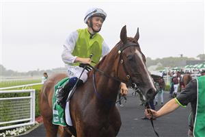 SYDNEY, AUSTRALIA - DECEMBER 19: Tom Sherry on Another One returns to scale after winning race 3 the TAB Highway Class 2 Handicap during Sydney Racing at Royal Randwick Racecourse on December 19, 2020 in Sydney, Australia. (Photo by Mark Evans/Getty Images)