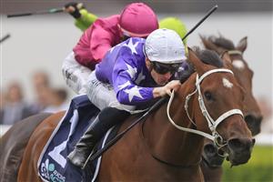 SYDNEY, AUSTRALIA - DECEMBER 19: James McDonald on New Arrangement wins race 5 the Sky Racing Active Handicap during Sydney Racing at Royal Randwick Racecourse on December 19, 2020 in Sydney, Australia. (Photo by Mark Evans/Getty Images)