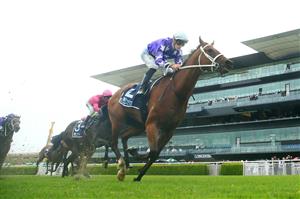 SYDNEY, AUSTRALIA - DECEMBER 19: James McDonald on New Arrangement wins race 5 the Sky Racing Active Handicap during Sydney Racing at Royal Randwick Racecourse on December 19, 2020 in Sydney, Australia. (Photo by Mark Evans/Getty Images)