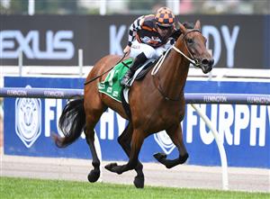 MELBOURNE, AUSTRALIA - DECEMBER 19: Jockey John Allen riding
Zou Dancer to win Race 3, the Tab App Trophy, during Melbourne Racing at Flemington Racecourse on December 19, 2020 in Melbourne, Australia. (Photo by Vince Caligiuri/Getty Images)