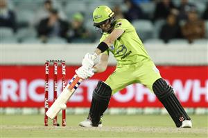 CANBERRA, AUSTRALIA - DECEMBER 22: Callum Ferguson of the Thunder bats during the Big Bash League match between the Sydney Thunder and the Perth Scorchers at Manuka Oval, on December 22, 2020, in Canberra, Australia. (Photo by Darrian Traynor/Getty Images)