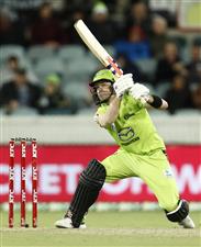 CANBERRA, AUSTRALIA - DECEMBER 22: Callum Ferguson of the Thunder bats during the Big Bash League match between the Sydney Thunder and the Perth Scorchers at Manuka Oval, on December 22, 2020, in Canberra, Australia. (Photo by Darrian Traynor/Getty Images)