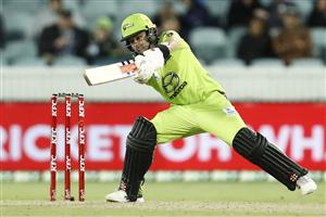 CANBERRA, AUSTRALIA - DECEMBER 22: Callum Ferguson of the Thunder bats during the Big Bash League match between the Sydney Thunder and the Perth Scorchers at Manuka Oval, on December 22, 2020, in Canberra, Australia. (Photo by Darrian Traynor/Getty Images)