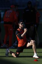 CANBERRA, AUSTRALIA - DECEMBER 22: Cameron Bancroft of the Perth Scorchers warms up before the Big Bash League match between the Sydney Thunder and the Perth Scorchers at Manuka Oval, on December 22, 2020, in Canberra, Australia. (Photo by Darrian Traynor/Getty Images)