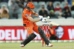 CANBERRA, AUSTRALIA - DECEMBER 22: Cameron Bancroft of the Perth Scorchers bats during the Big Bash League match between the Sydney Thunder and the Perth Scorchers at Manuka Oval, on December 22, 2020, in Canberra, Australia. (Photo by Darrian Traynor/Getty Images)