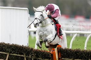 SUNBURY, ENGLAND - DECEMBER 26: Adam Wdge riding Silver Streak clear the last to win The Ladbrokes Christmas Hurdle at Kempton Park Racecourse on December 26, 2020 in Sunbury, England. Owners are allowed to attend if they have a runner at the meeting otherwise racing remains behind closed doors to the public due to the Coronavirus pandemic. (Photo by Alan Crowhurst/Getty Images)