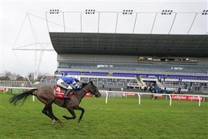 SUNBURY, ENGLAND - DECEMBER 26: Bryony Frost riding Frodon clear the last to win The Ladbrokes King George VI Chase at Kempton Park Racecourse on December 26, 2020 in Sunbury, England. Owners are allowed to attend if they have a runner at the meeting otherwise racing remains behind closed doors to the public due to the Coronavirus pandemic. (Photo by Alan Crowhurst/Getty Images)