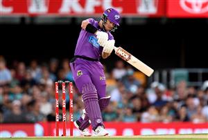 BRISBANE, AUSTRALIA - DECEMBER 27: Darcy Short of the Hurricanes plays a shot during the Big Bash League match between the Brisbane Heat and the Hobart Hurricanes at The Gabba, on December 27, 2020, in Brisbane, Australia. (Photo by Bradley Kanaris/Getty Images)