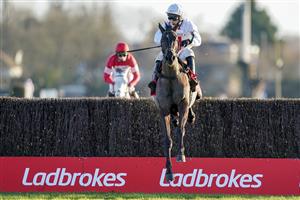 SUNBURY, ENGLAND - DECEMBER 27: Harry Skelton riding Nube Negra clear the last to win The Ladbrokes Desert Orchid Chase at Kempton Park Racecourse on December 27, 2020 in Sunbury, England. Owners are allowed to attend if they have a runner at the meeting otherwise racing remains behind closed doors to the public due to the Coronavirus pandemic. (Photo by Alan Crowhurst/Getty Images)