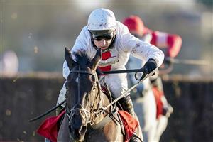 SUNBURY, ENGLAND - DECEMBER 27: Harry Skelton riding Nube Negra clear the last to win The Ladbrokes Desert Orchid Chase at Kempton Park Racecourse on December 27, 2020 in Sunbury, England. Owners are allowed to attend if they have a runner at the meeting otherwise racing remains behind closed doors to the public due to the Coronavirus pandemic. (Photo by Alan Crowhurst/Getty Images)