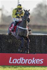 SUNBURY, ENGLAND - DECEMBER 27: Nico de Boinville riding Shishkin clear the last to win The Ladbrokes Wayward Lad Novices' Chase at Kempton Park Racecourse on December 27, 2020 in Sunbury, England. Owners are allowed to attend if they have a runner at the meeting otherwise racing remains behind closed doors to the public due to the Coronavirus pandemic. (Photo by Alan Crowhurst/Getty Images)